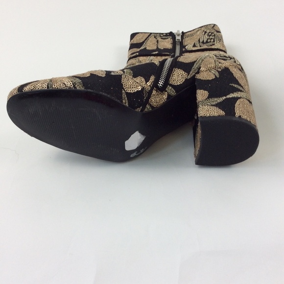 Steve Madden Goldie Sequin Embroidered Bootie - Picture 5 of 6